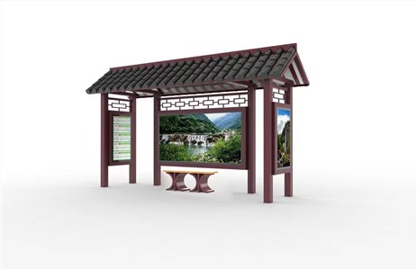 [25.10.28]甘肃省某市定制款仿古公交候车亭项目装车发货